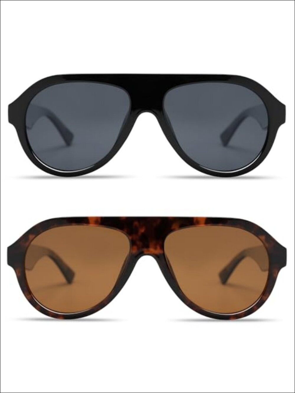 Unbranded Retro Big Aviator Polarized Sunglasses for Men Women VL9750